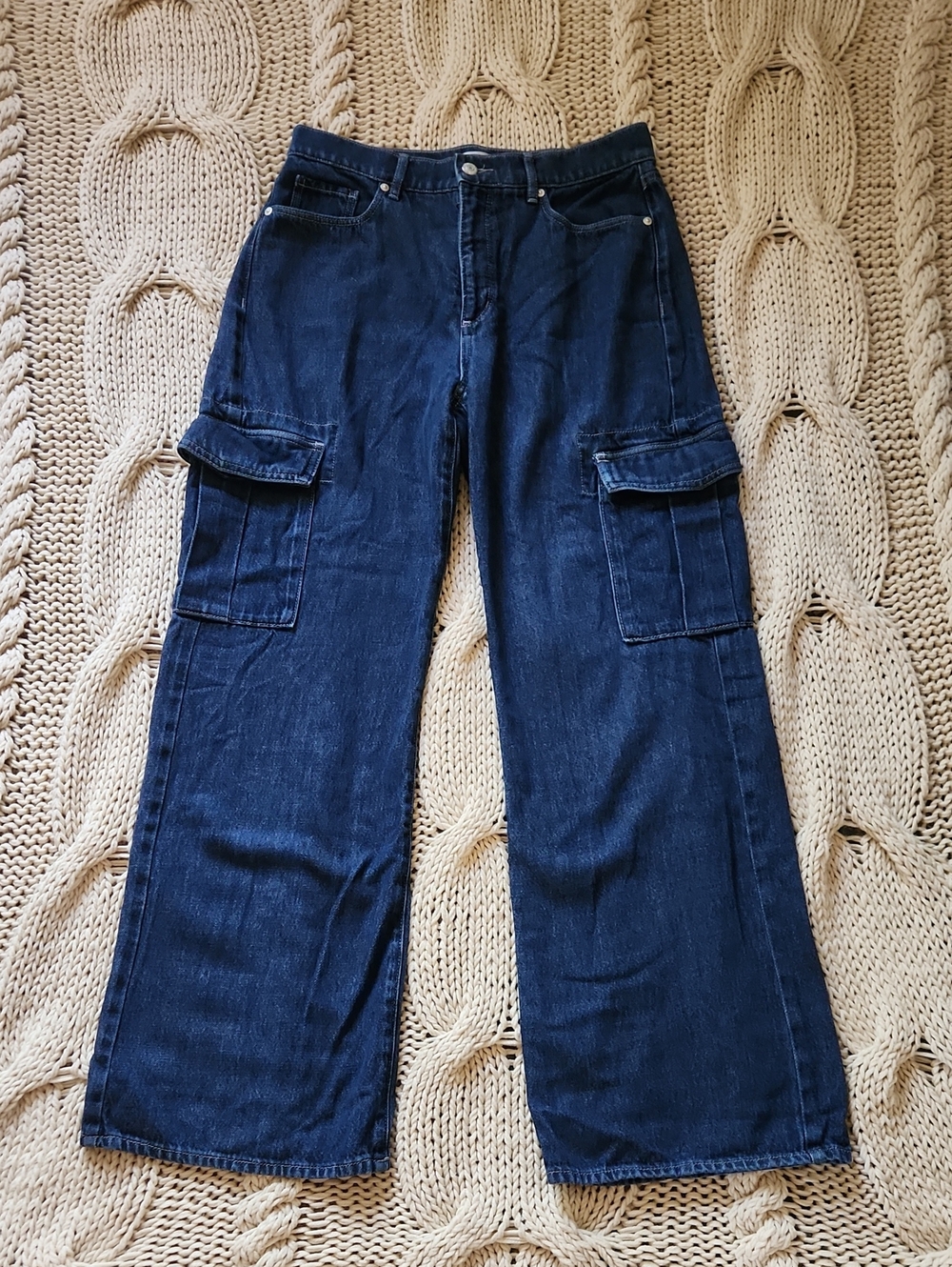 THE LOFT WIDE LEG JEANS  Size 6/28